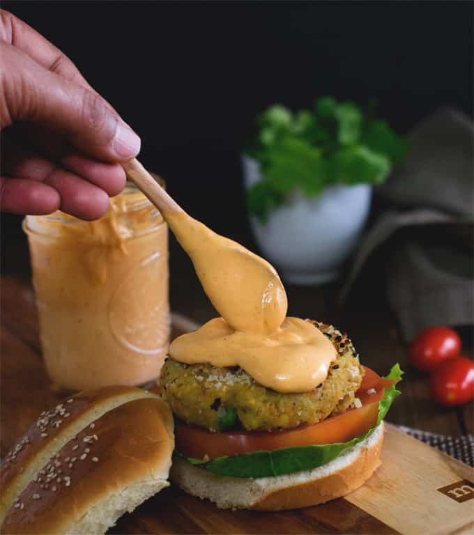 genie Ontslag Pygmalion 3 ingredient killer vegan burger sauce made in 2 minutes- Easy and Spicy