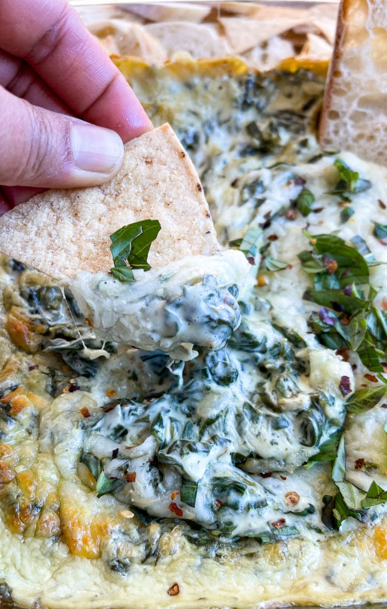 Jalapeno Spinach Cream Cheese Dip - Carve Your Craving