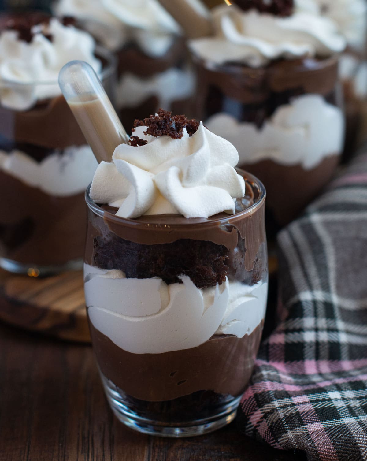 Boozy Baileys Chocolate Pudding Trifle - Carve Your Craving