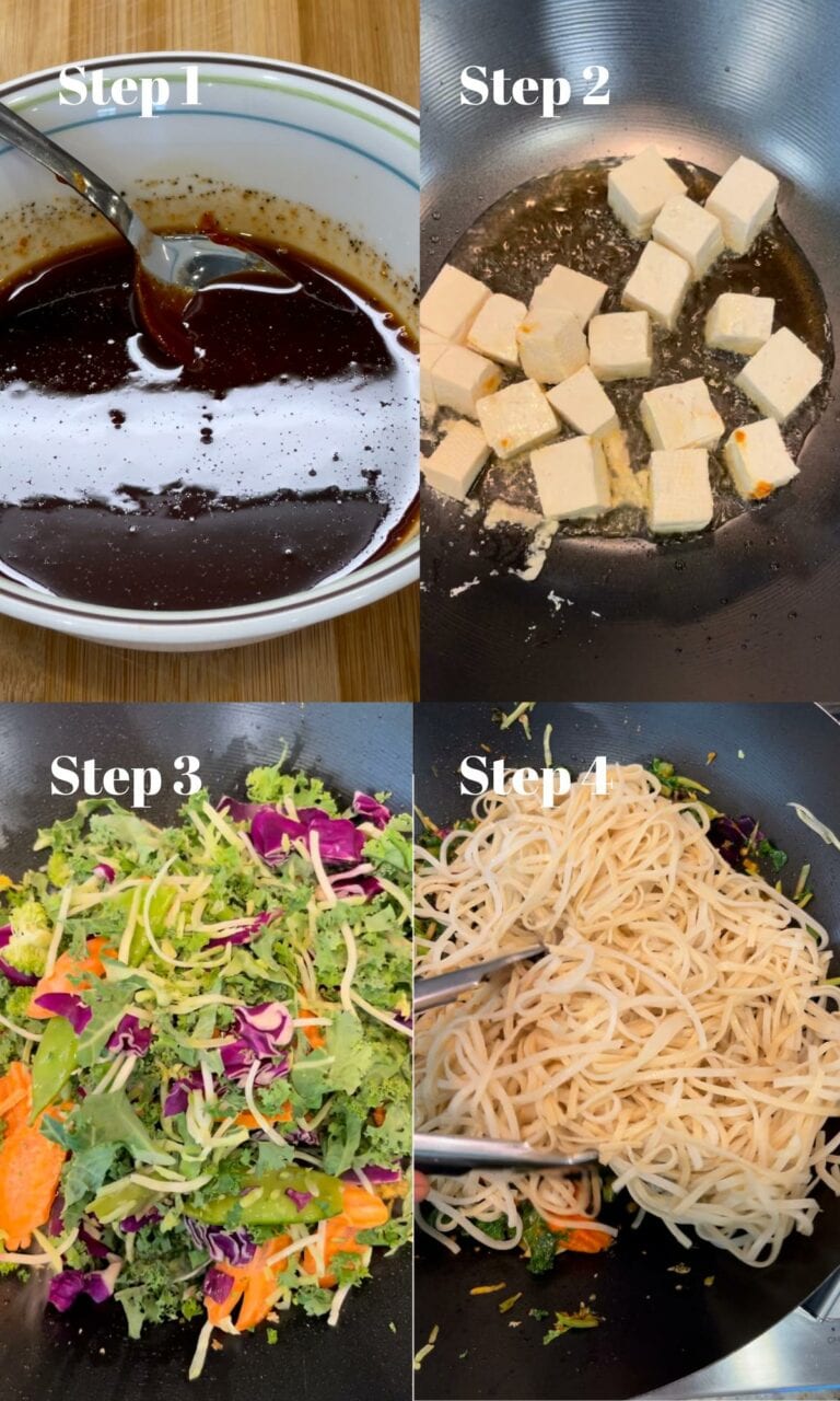 Gochujang Noodles Vegetable Tofu Stir-fry - Carve Your Craving