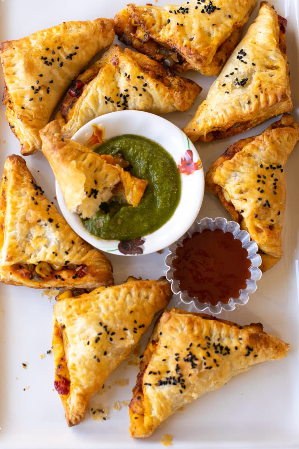 Paneer Puff Pastry (Indian Bakery-Style) - Carve Your Craving